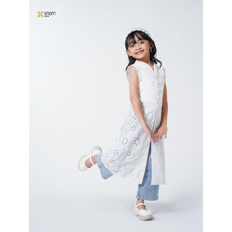 Batik ENOM - GAUNG SERAYA Annisa / Kids Serries  - Busana Anak Perempuan Batik Cap Bahan Katun Tunik