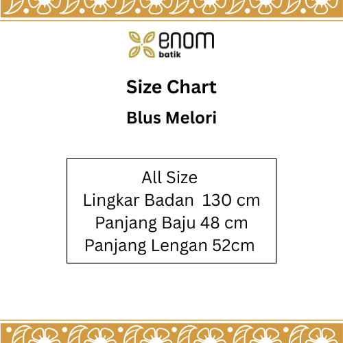 Batik ENOM - Blus Melori - Batik Cap Bahan Katun - Baju Batik Wanita Modern	- Patchwork Menawan Series