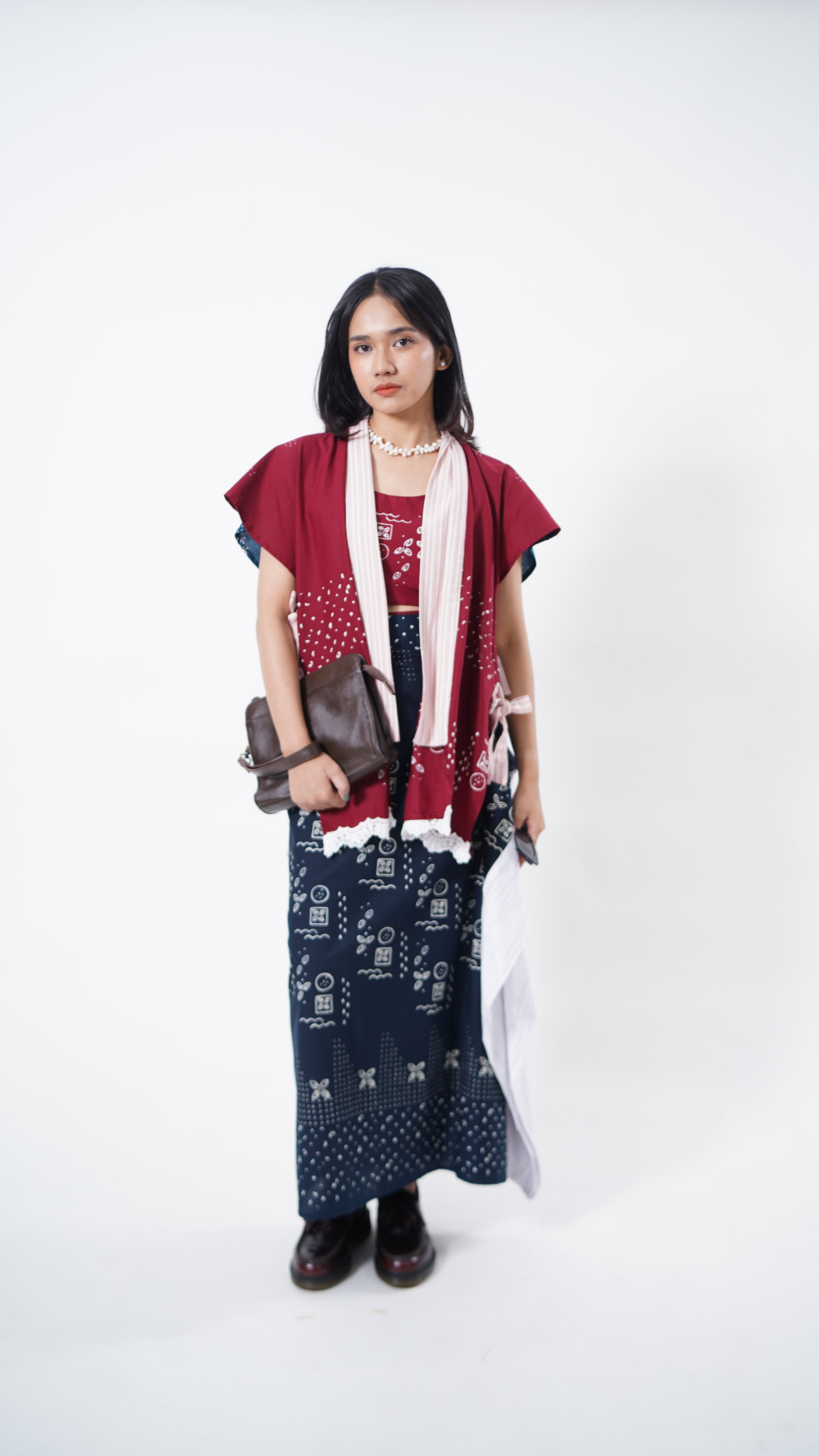 Batik ENOM X Pisalin - Blus Erica - Outer Cherry - Rok Michal - Celana Olivia - Sinar Kasih