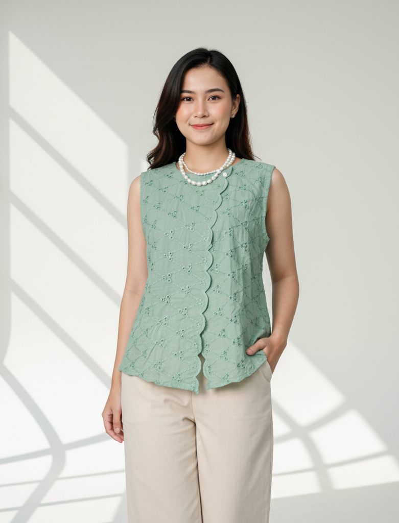 Batik ENOM - Blus Cala -  Batik Cap Bahan Katun - Blus Batik Modern Wanita - Astacala Series