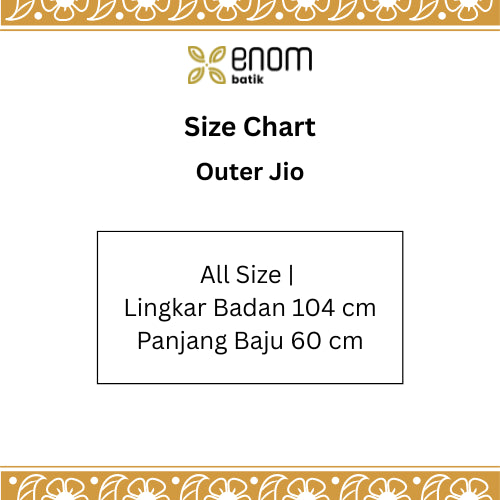 Batik ENOM - Outer Jio - Batik Cap Bahan Katun - Batik Wanita Modern - Patchwork Menawan Series