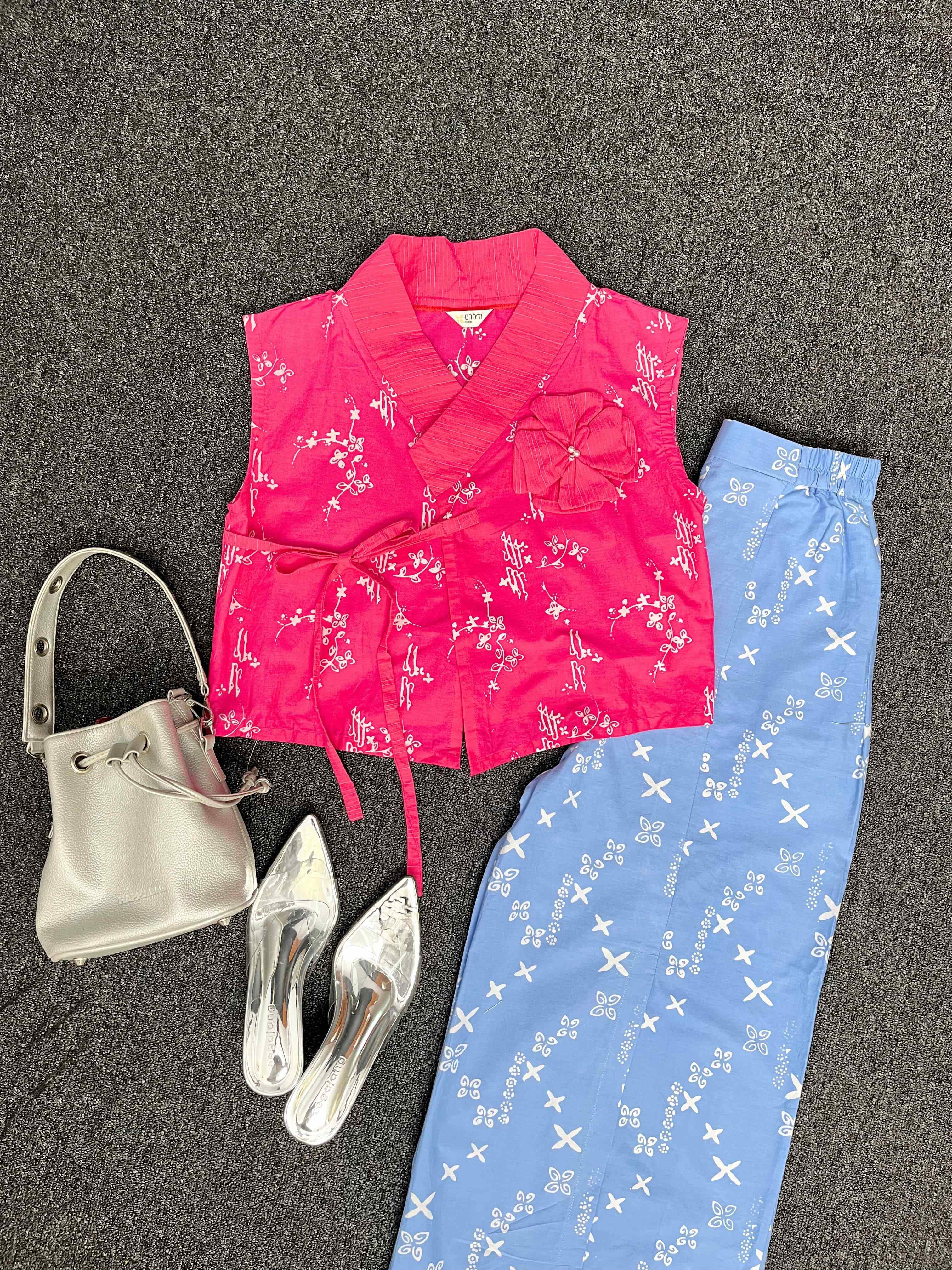 Batik ENOM - Batik Set Wanita Modern Niskala - Rinaya & Tirana - Batik Cap Bahan Katun - Langit Senja Series