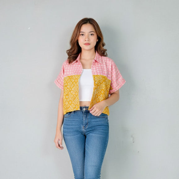 Batik ENOM - Blus Ranala -  Batik Cap Bahan Katun - Blus Batik Modern Wanita - Astacala Series