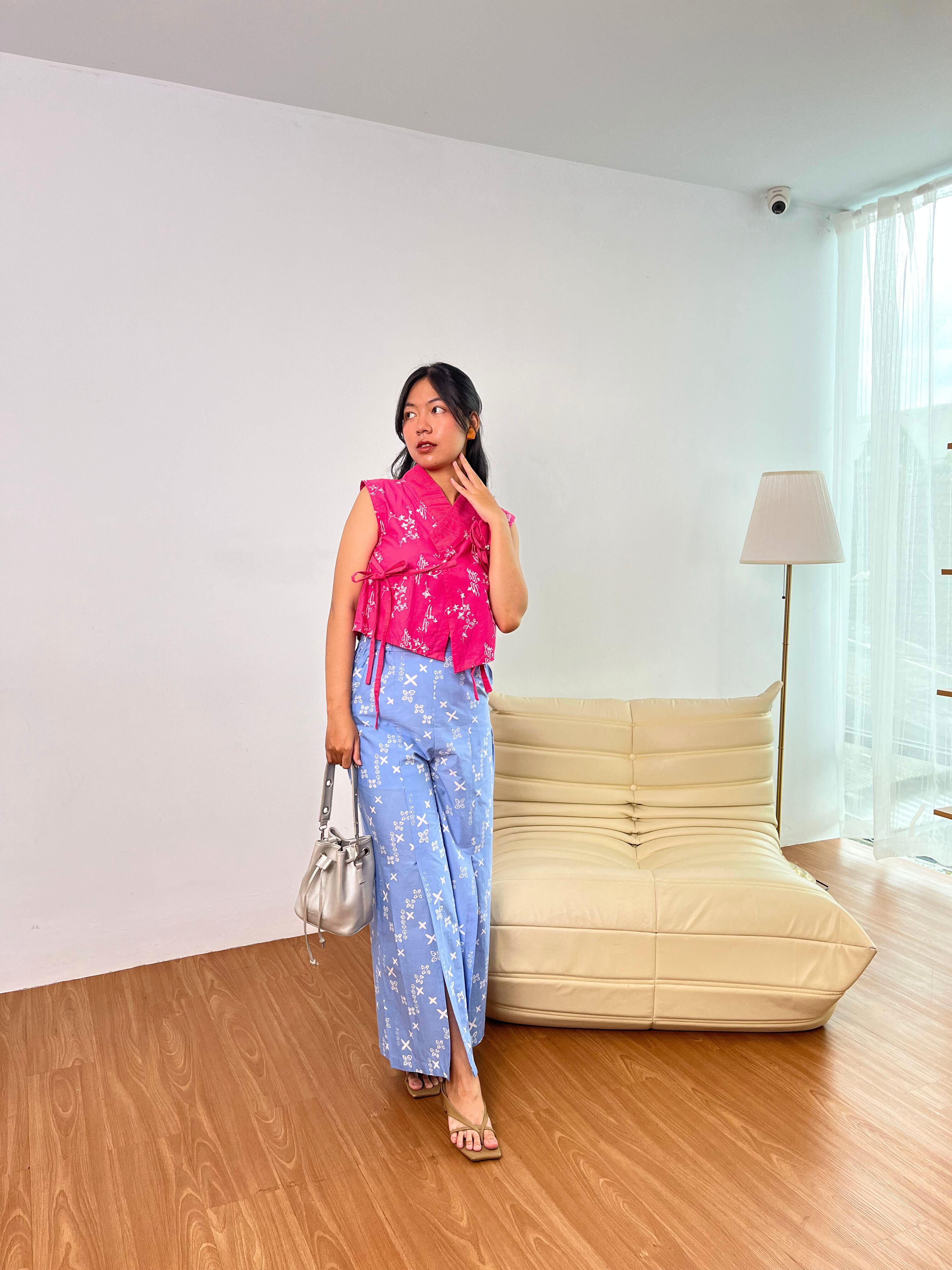 Batik ENOM - Batik Set Wanita Modern Niskala - Rinaya & Tirana - Batik Cap Bahan Katun - Langit Senja Series