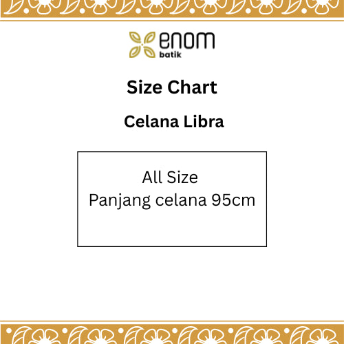 Batik ENOM - Celana Libra Batik Cap Bahan Katun - Celana Batik Wanita - Saujana Series
