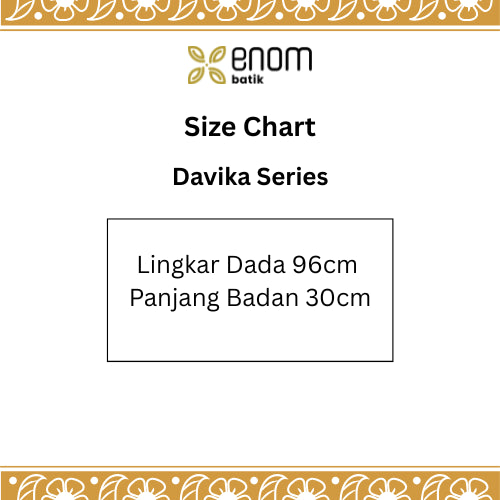 Batik ENOM - Outer Wanita Tanpa Lengan Davika Series- Baju Padel Wanita