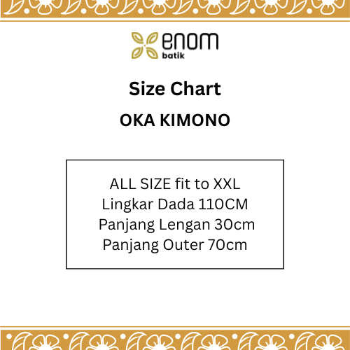 Batik ENOM - Kimono Outer Batik Modern Pria Oka Series
