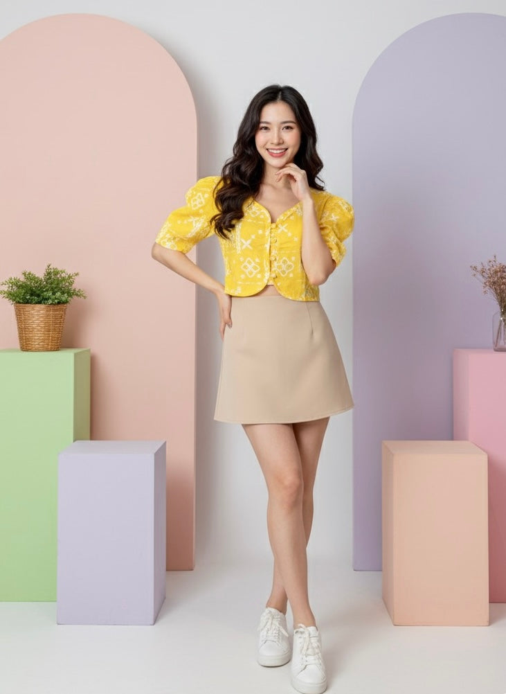 Batik ENOM - Blouse Lucy - Baju Batik Wanita Modern