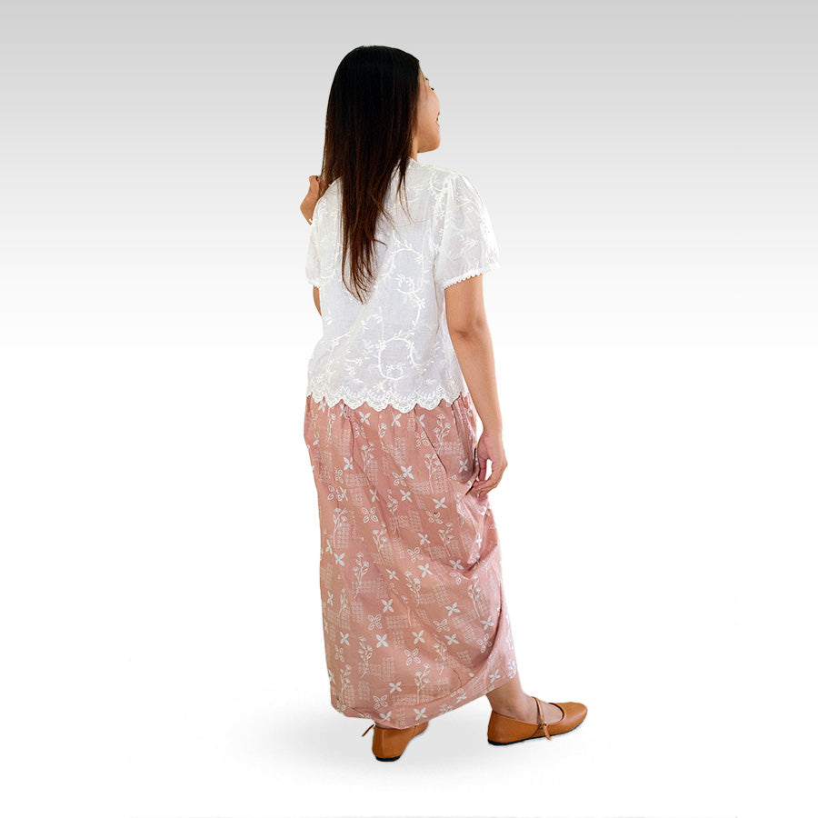 Kanaya — Blus Lengan Pendek Semi Puff – Batik ENOM