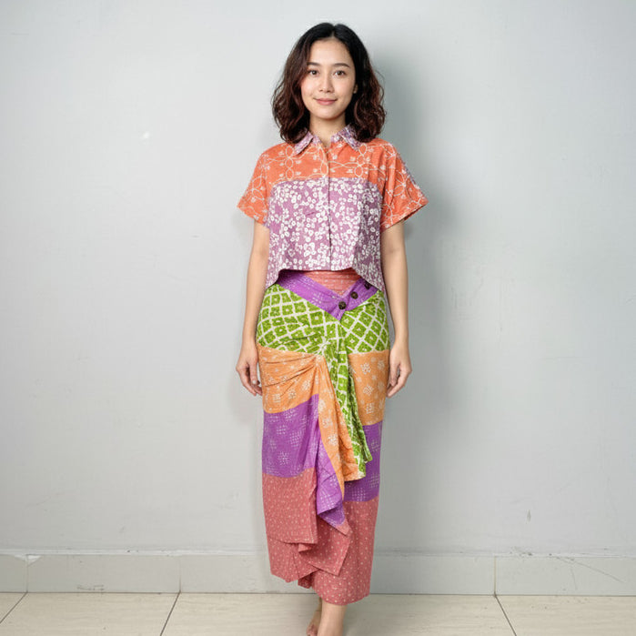 Batik ENOM - Blus Ranala -  Batik Cap Bahan Katun - Blus Batik Modern Wanita - Astacala Series