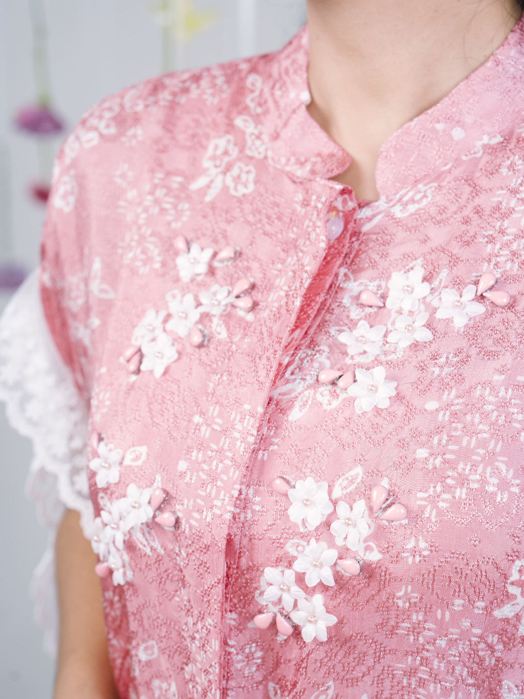 Batik ENOM - Outer Thalia - Batik Cap Bahan Viscose - Atasan Batik Wanita - Labuh Series