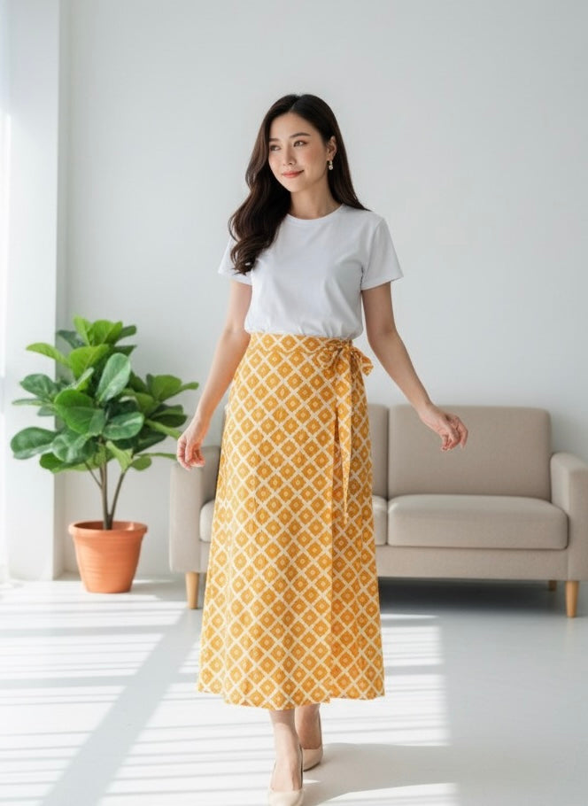 Batik ENOM - Rok Tiara & Sofia - Rok Lilit Batik Modern - Rok Batik Cap