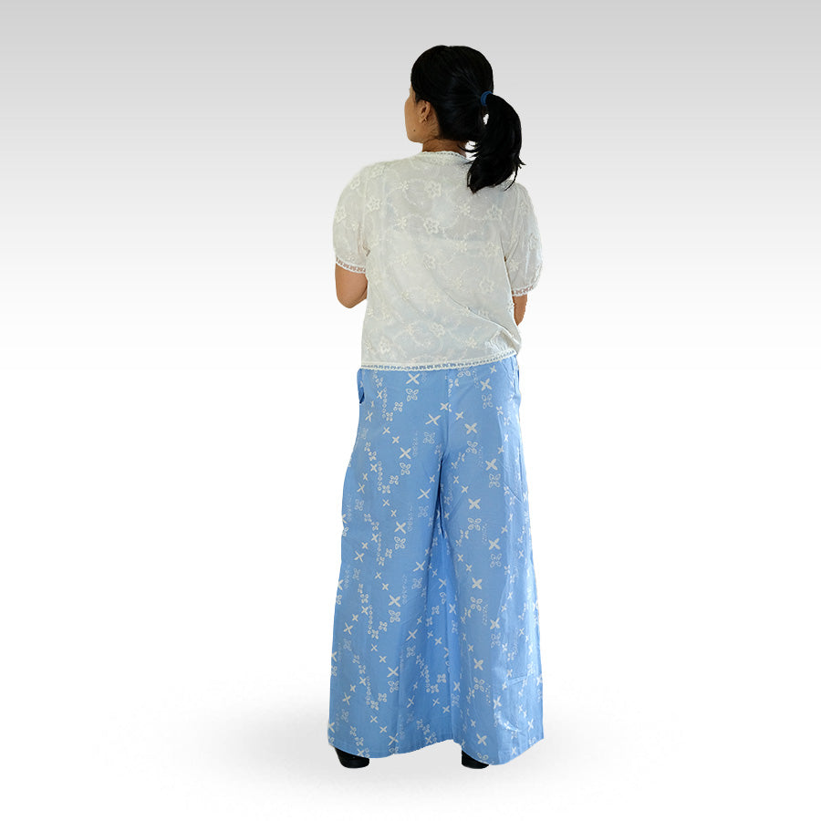 Isyana — Blus Lengan Pendek Semi Puff – Batik ENOM
