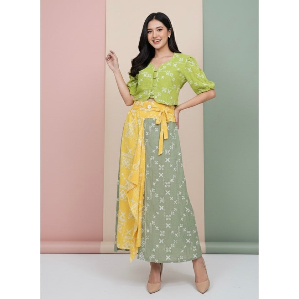 Batik ENOM - Rok Merida - Rok Shinta - Rok Lilit Batik Cap Motif Modern