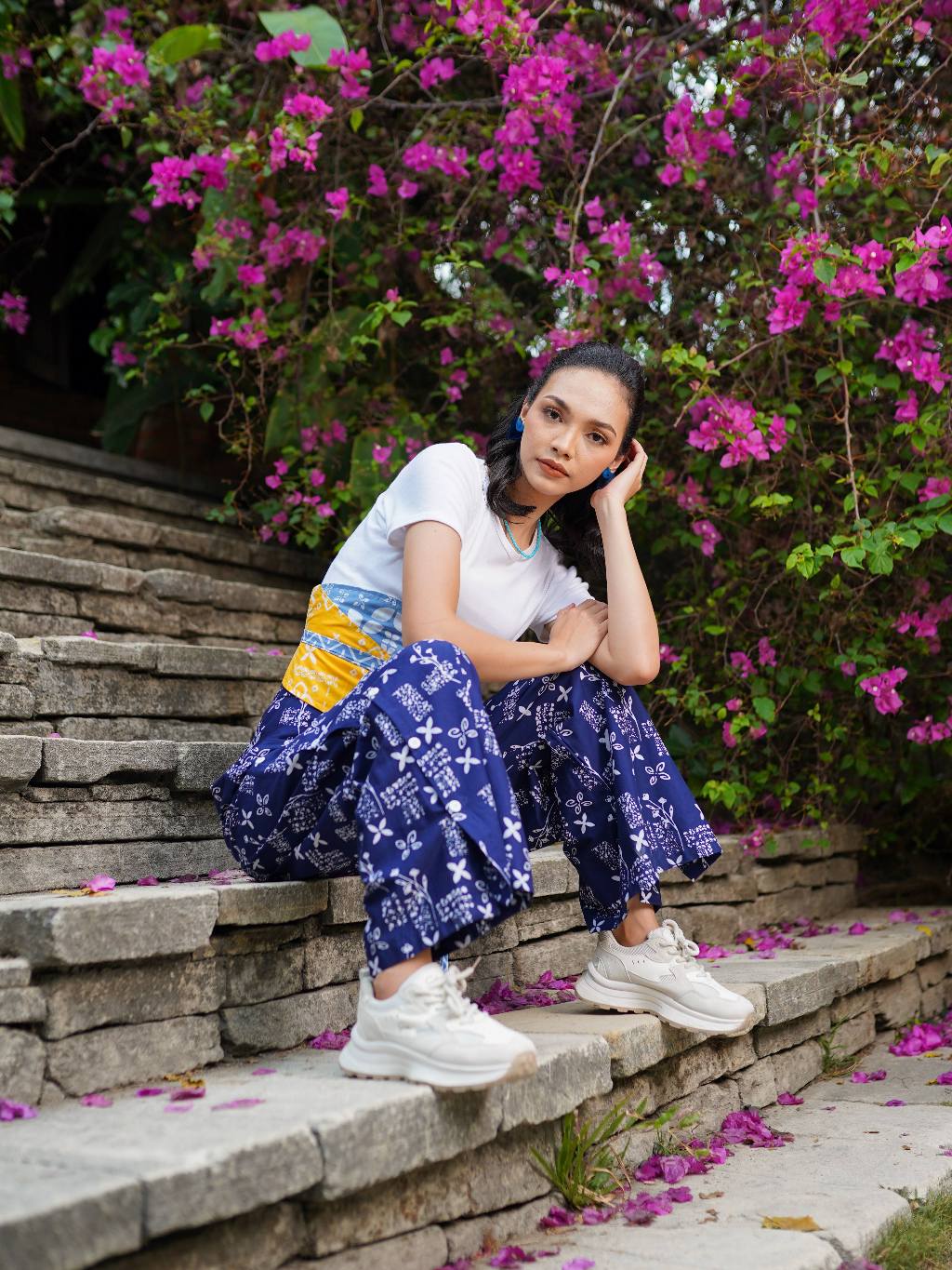 Batik ENOM - Celana Libra Batik Cap Bahan Katun - Celana Batik Wanita - Saujana Series