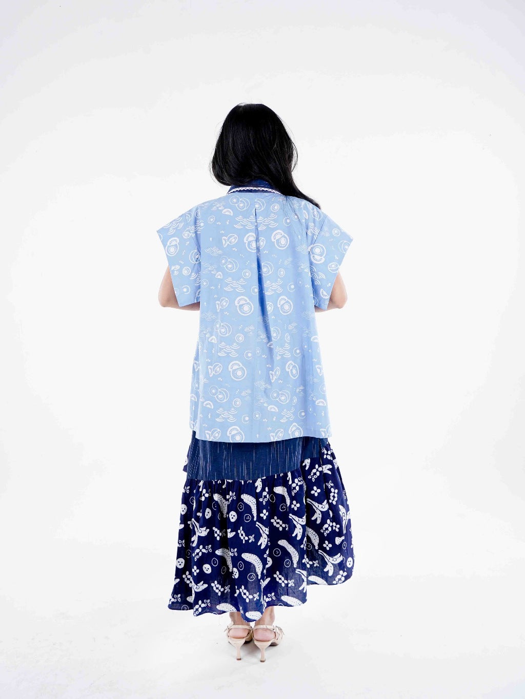 Batik ENOM - Outer Nadia & Rok Dannia - Batik Cap Bahan Katun - Outer Batik Wanita Modern - Rasa Tropical Series