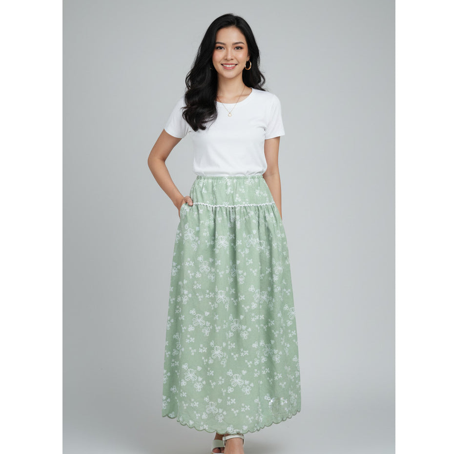 Batik ENOM - Rok Batik Lunara - Rok Kanira - Rok Aranya - Rok Batik Cap Bahan Katun - Rok Batik Wanita Premium - Rona Bumi Series