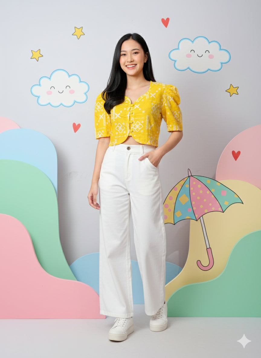 Batik ENOM - Blouse Lucy - Baju Batik Wanita Modern