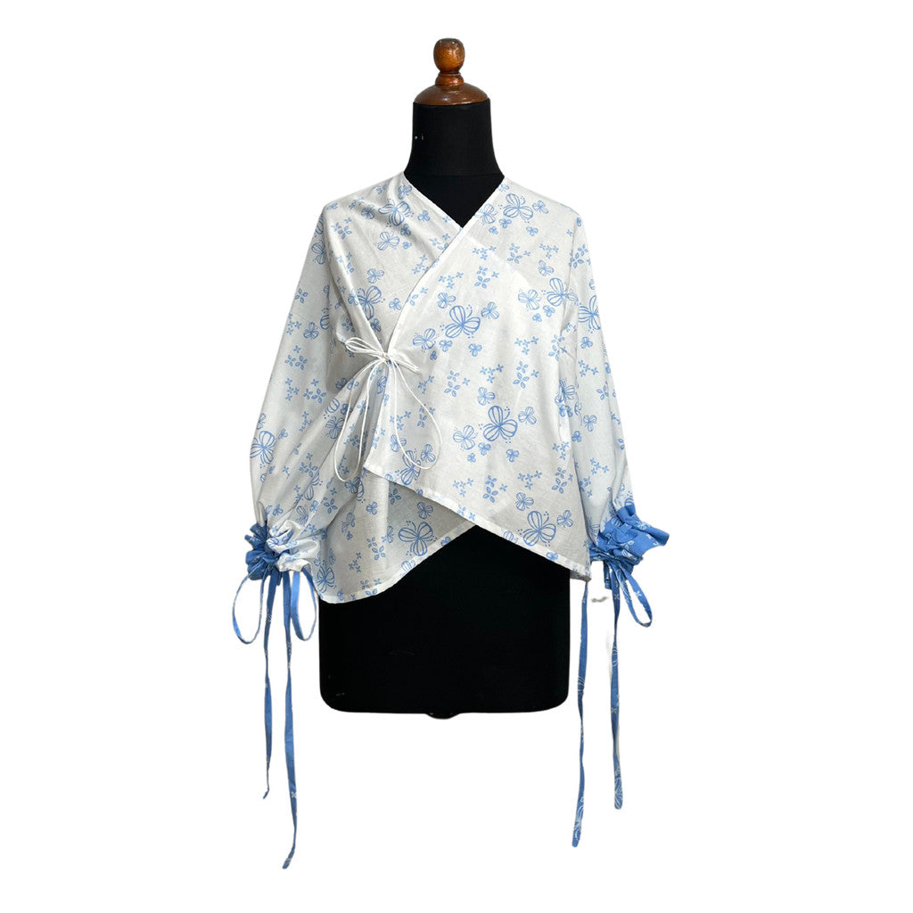 Batik ENOM - Outer Anila - Celana Aeris Batik Cap Bahan Katun - Outer Wanita Lengan Pendek - Celana Batik Wanita Premium - Rona Bumi Series
