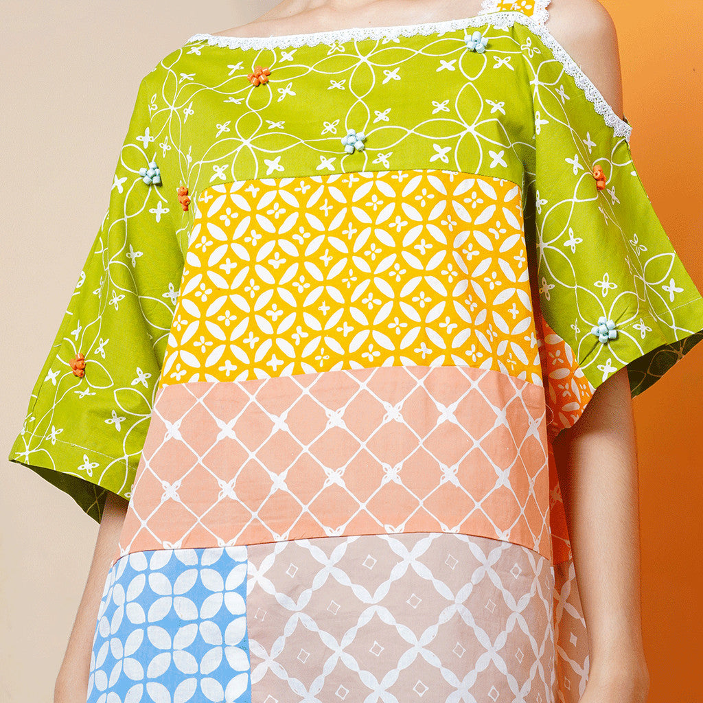 Batik ENOM - Blouse Killa  - Batik Cap Bahan Katun - Blouse Batik Wanita Modern Bahan Premium  - Pijar Series