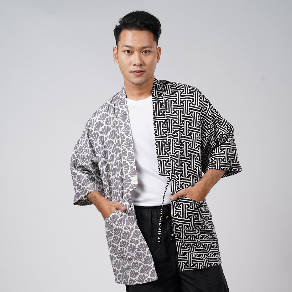 Batik ENOM - Kimono Outer Batik Modern Pria Oka Series