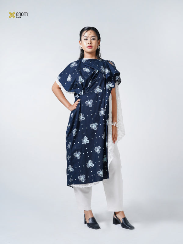 Batik ENOM - Tunik  GAUNG SERAYA / Rania Ziva Ayana Ameera - Dress Lebaran Batik Premium