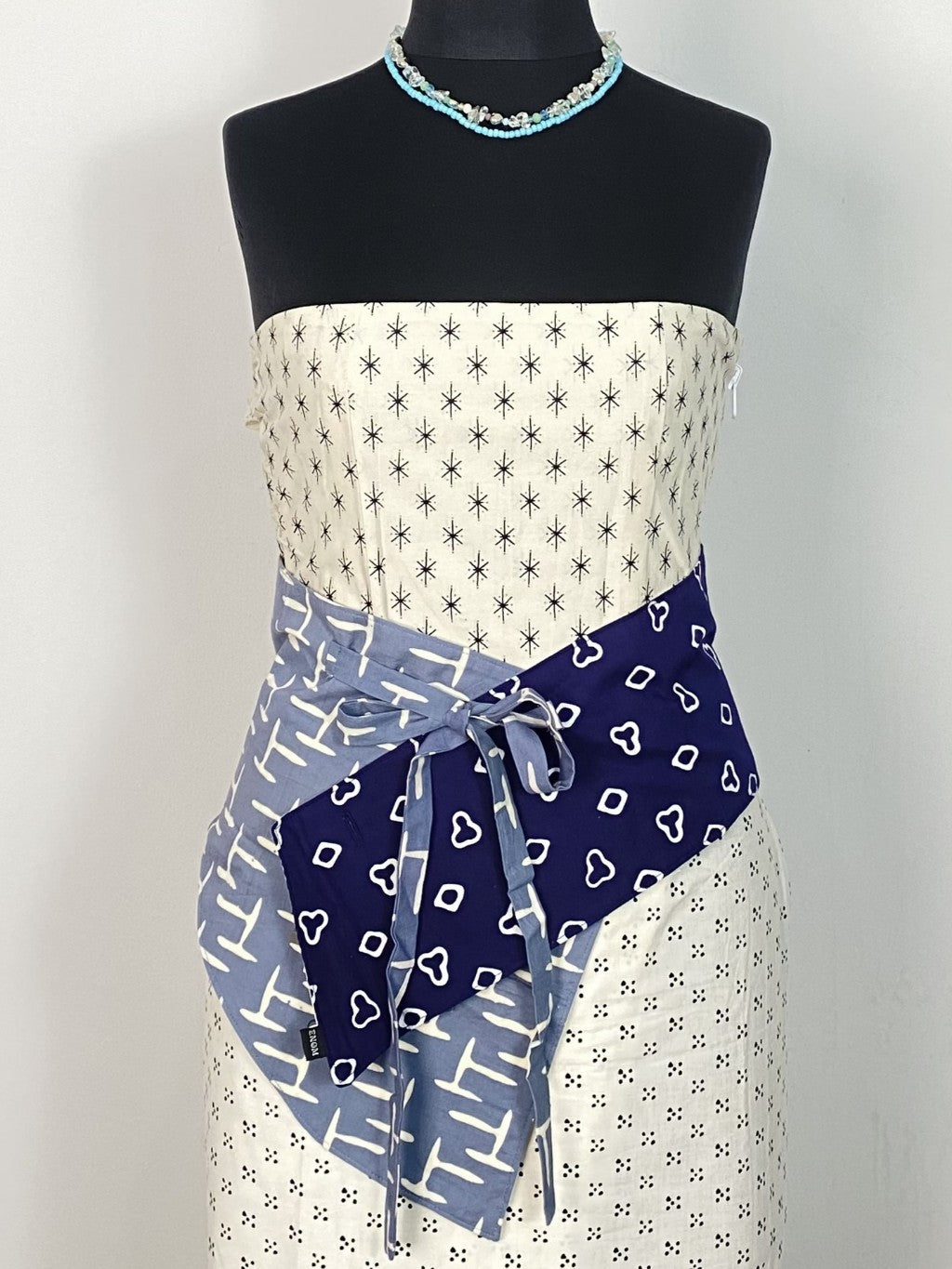 Batik ENOM - Obi Nomi - Batik Cap Bahan Katun - Obi Belt Batik Asimetris Motif Modern - Nirankara Series