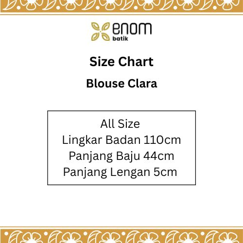 Batik ENOM - Blouse Clara - Baju Batik Wanita Modern