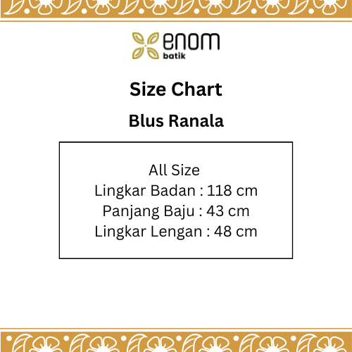 Batik ENOM - Blus Ranala -  Batik Cap Bahan Katun - Blus Batik Modern Wanita - Astacala Series
