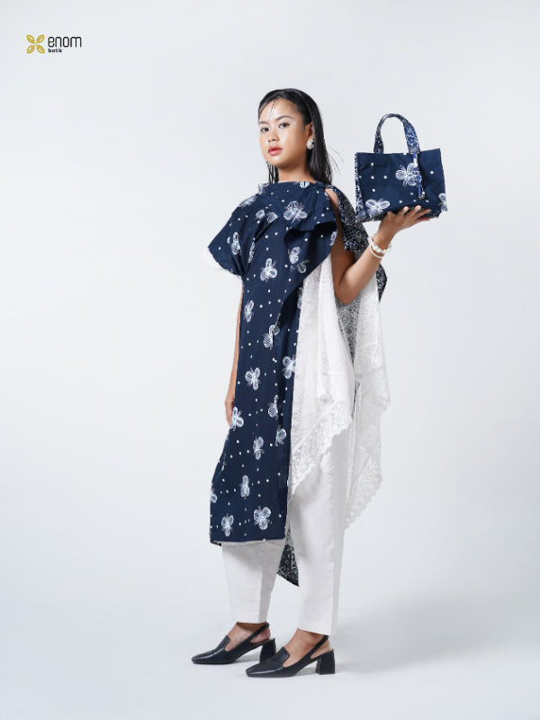 Batik ENOM - Tunik  GAUNG SERAYA / Rania Ziva Ayana Ameera - Dress Lebaran Batik Premium