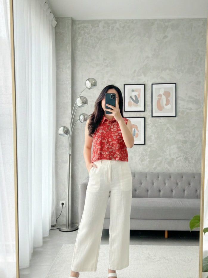 Batik ENOM - Nara - Anggi - Cala - Sinta - Blouse Tanpa Lengan Wanita - Baju Tanpa Lengan - Baju Padel Wanita
