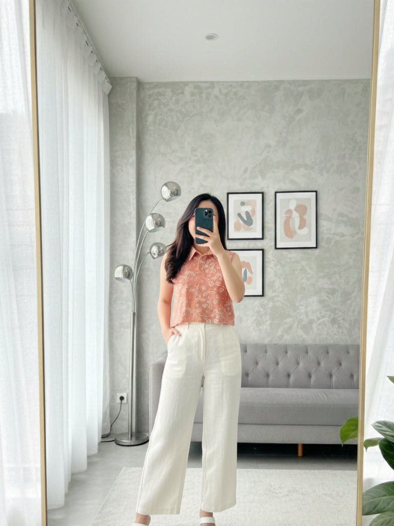 Batik ENOM - Nara - Anggi - Cala - Sinta - Blouse Tanpa Lengan Wanita - Baju Tanpa Lengan - Baju Padel Wanita