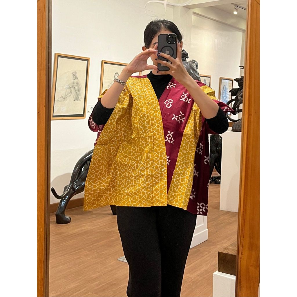 Batik ENOM - Outer Mirae -  Batik Cap Bahan Katun - Ressa  - Outer Batik Modern Wanita - Astacala Series