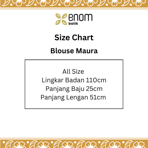 Batik ENOM - Blouse Maura - Baju Batik Wanita Modern - Croptop Lengan Pendek