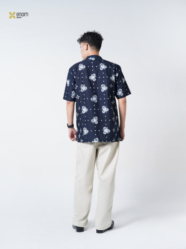Batik ENOM - Kemeja GAUNG SERAYA / Khalif Malik - Kemeja Pria Hari Raya Batik Cap Katun