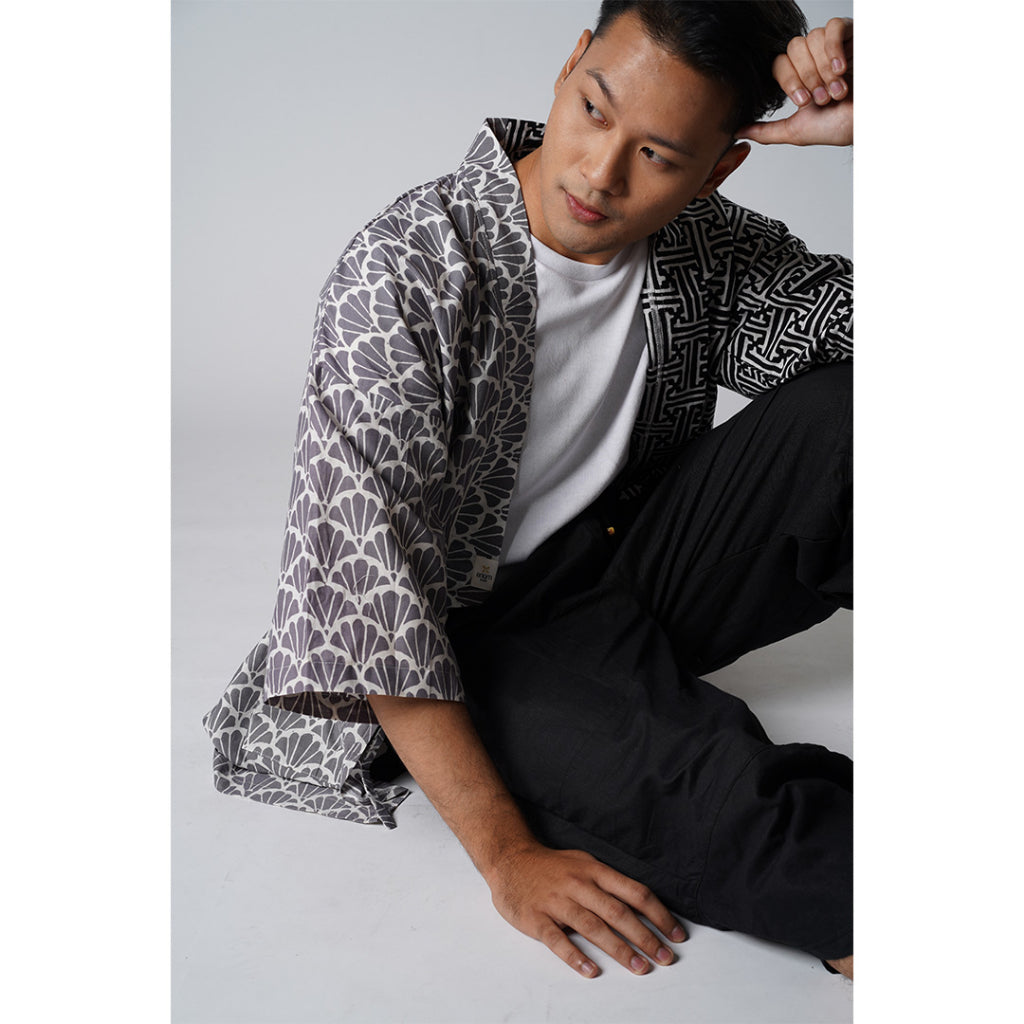 Batik ENOM - Kimono Outer Batik Modern Pria Oka Series