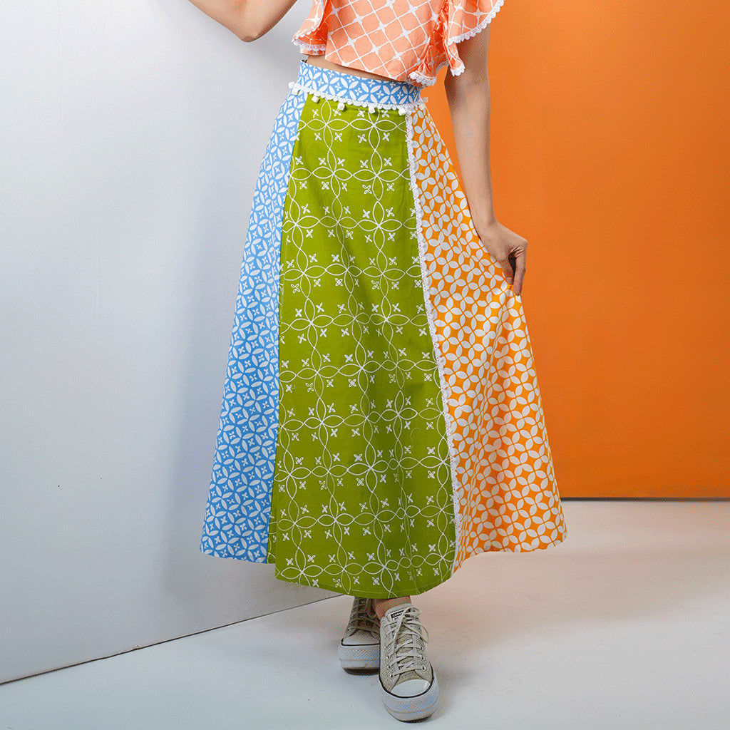Batik ENOM - Outer Nona & Rok Windu - Outer Batik Set Wanita Modern Bahan Katun Premium - Baju Padel Wanita - Pijar Series