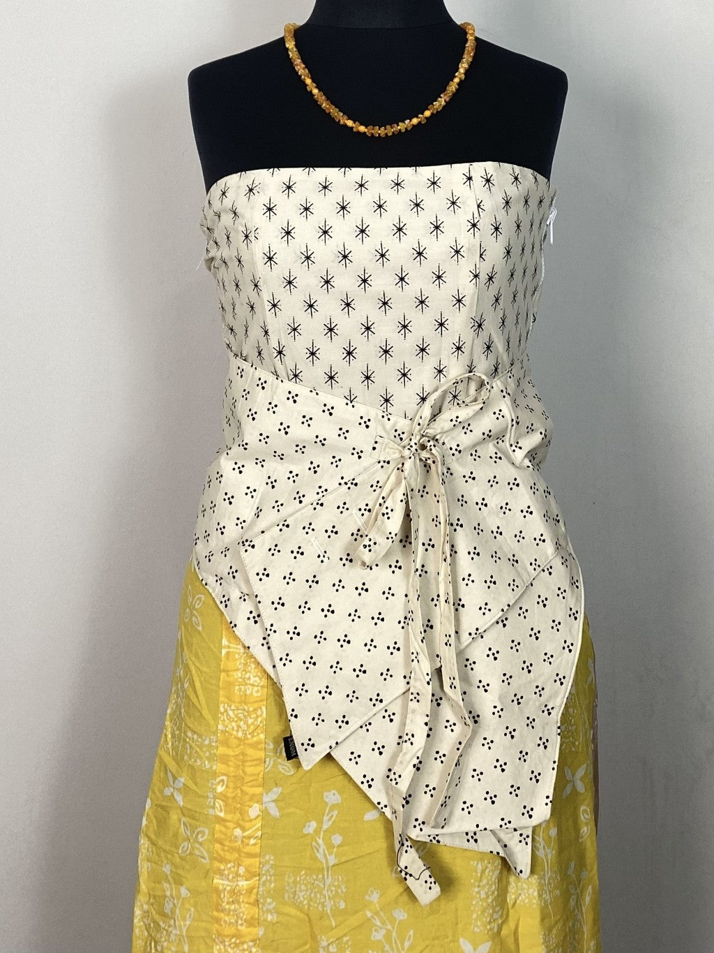 Batik ENOM - Obi Nomi - Batik Cap Bahan Katun - Obi Belt Batik Asimetris Motif Modern - Nirankara Series