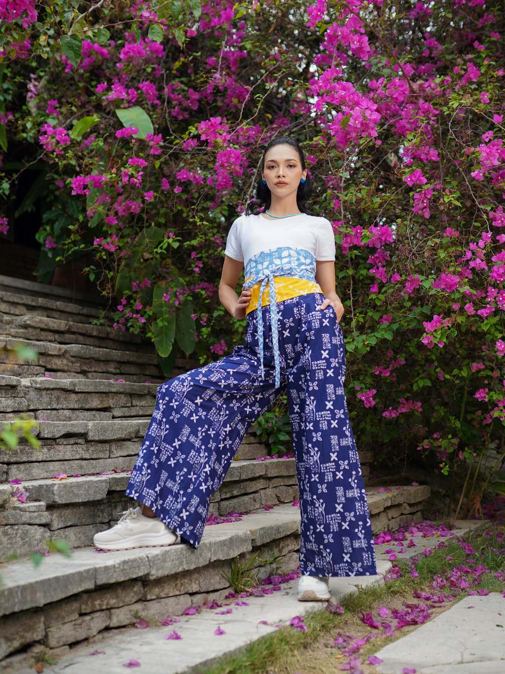 Batik ENOM - Celana Libra Batik Cap Bahan Katun - Celana Batik Wanita - Saujana Series