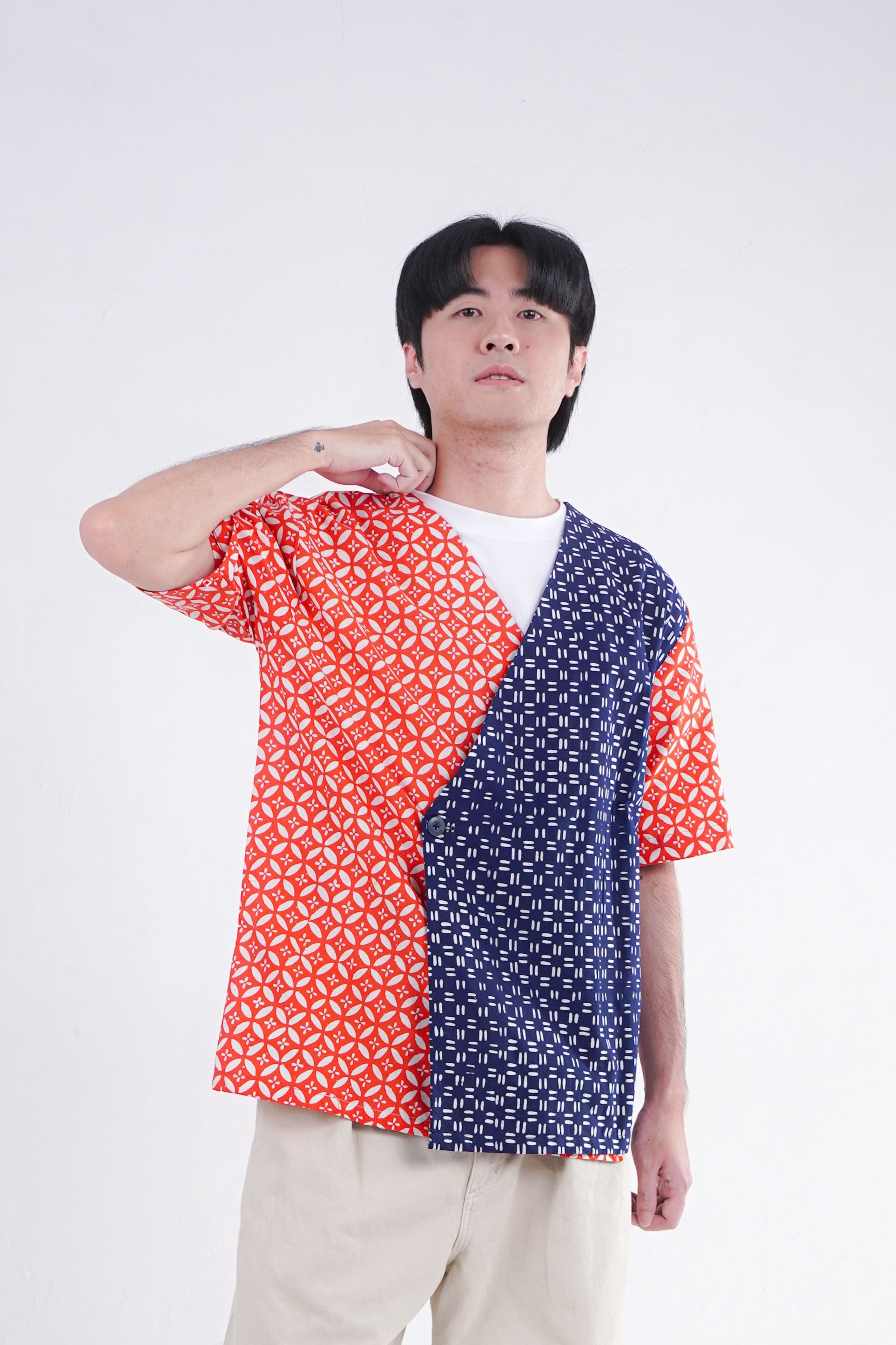 Batik ENOM - Outer Lavre & Nova - Batik Cap Bahan Katun -  Outer Batik Modern - Outer Pria Wanita Unisex - Luminara Series