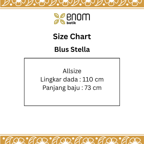 Batik ENOM X Pisalin - Blus Stella - Sinar Kasih