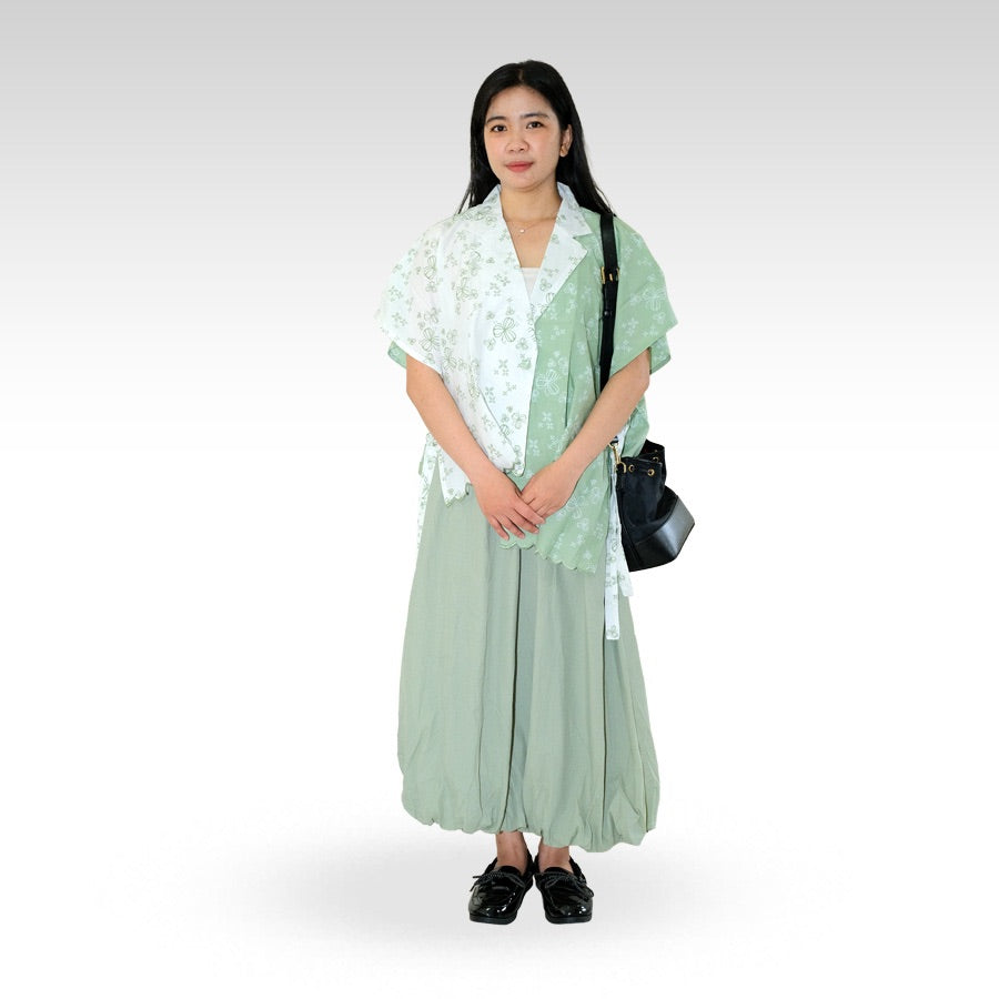 Ayara — Rok Balon Panjang Full Furing – Batik ENOM