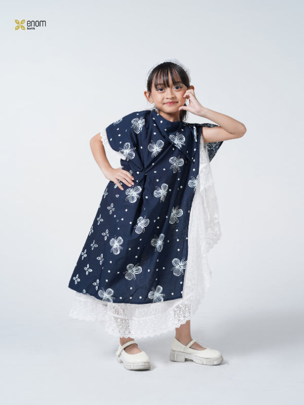 Salin Batik ENOM - GAUNG SERAYA / Kids Serries Azyka Nadira Amora Lail Annisa Mira Kairo Zaky - Busana Anak Batik Couple Perempuan & Laki Laki - Cotton