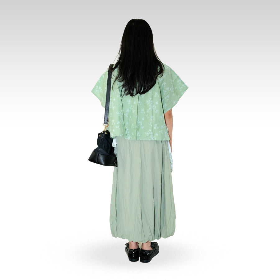 Ayara — Rok Balon Panjang Full Furing – Batik ENOM