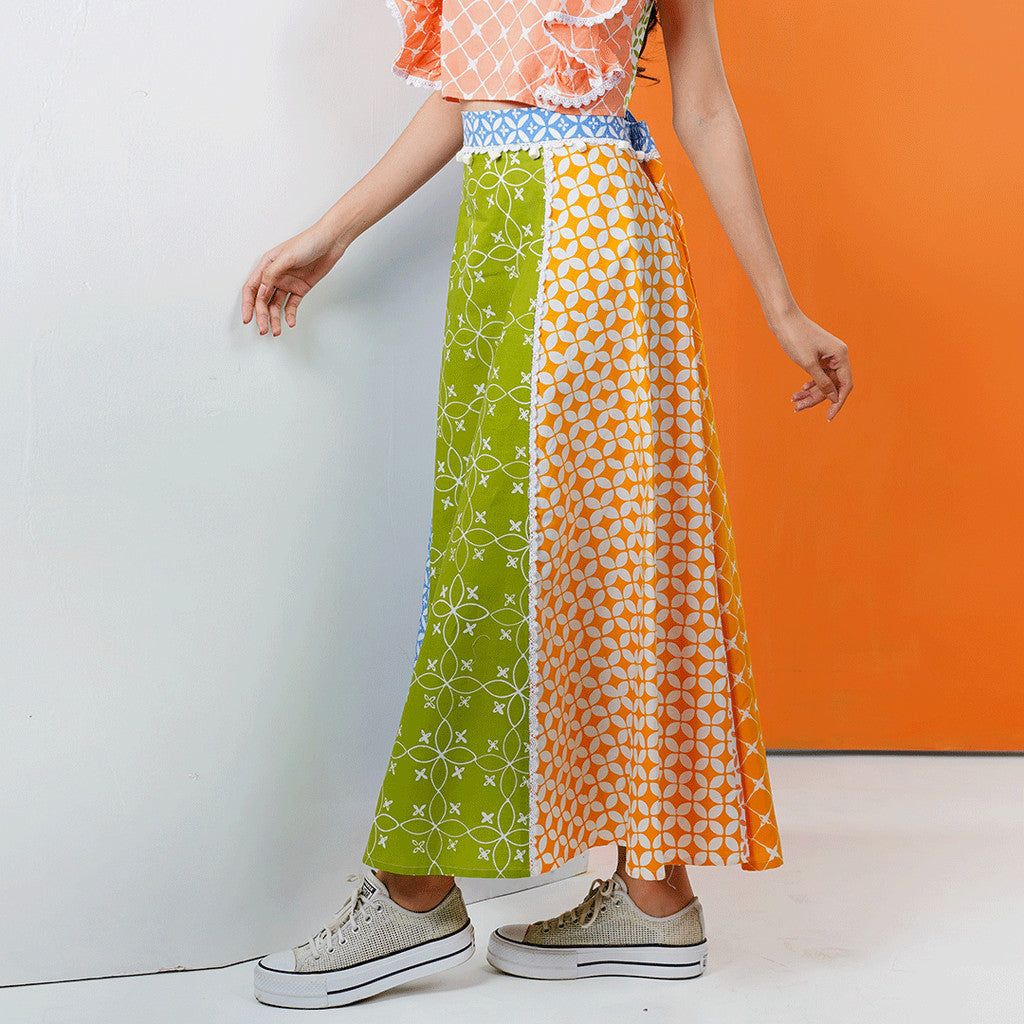 Batik ENOM - Outer Nona & Rok Windu - Outer Batik Set Wanita Modern Bahan Katun Premium - Baju Padel Wanita - Pijar Series