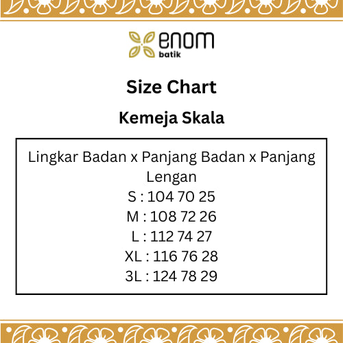 Batik ENOM - Blouse Kinara & Kemeja Skala - Batik Cap Bahan Katun - Baju Batik Wanita Modern - Kemeja Batik Pria Lengan Pendek - Rasa Tropical Series