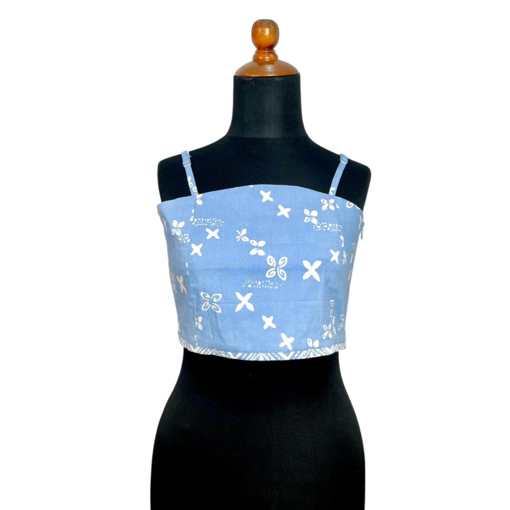 Batik ENOM - Batik Cap Bahan Katun - Batik Set Wanita Modern Lembayung - Lumina - Laras & Rinai - Batik Cap Bahan Katun - Langit Senja Series