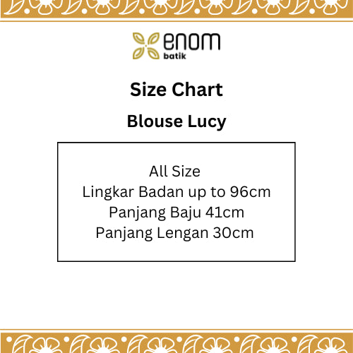 Batik ENOM - Blouse Lucy - Baju Batik Wanita Modern