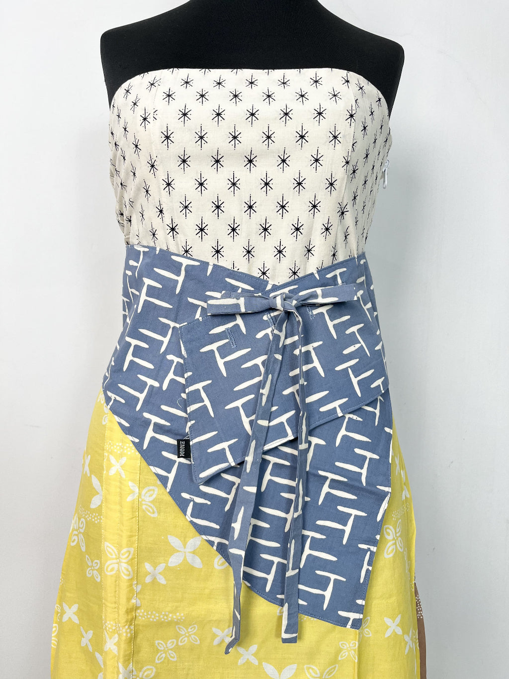 Batik ENOM - Obi Nomi - Batik Cap Bahan Katun - Obi Belt Batik Asimetris Motif Modern - Nirankara Series