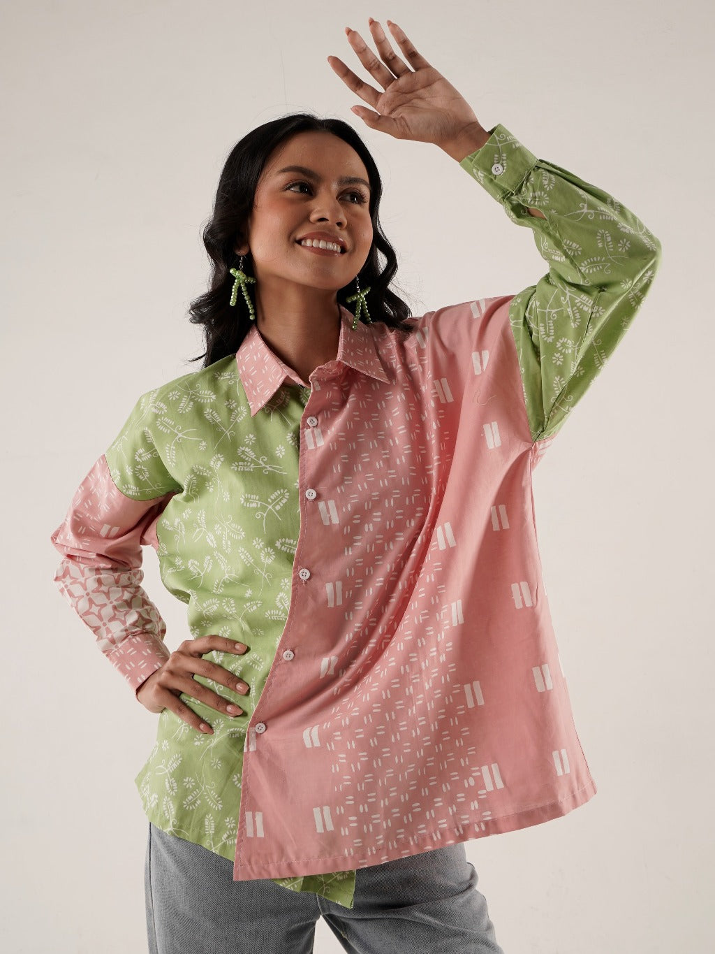 Batik ENOM - Blus Ziya - Batik Cap Bahan Katun - Atasan Batik Wanita - Patchwork Menawan Series